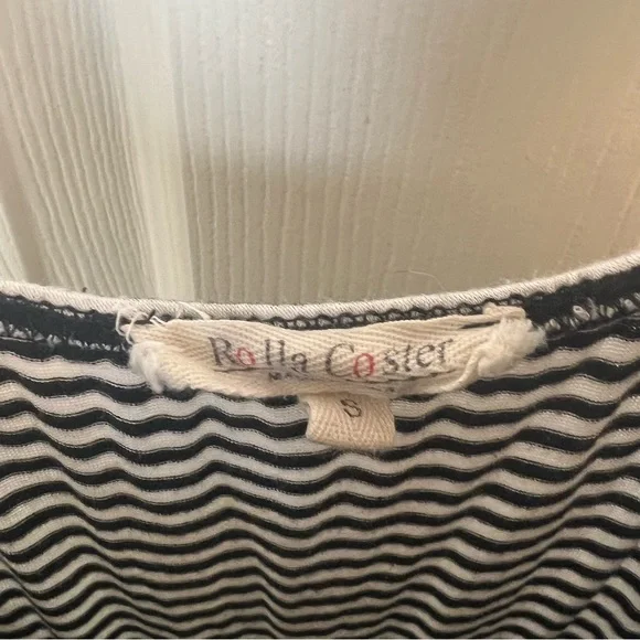 Black and White Striped Maxi Dress - Picture 12 of 16